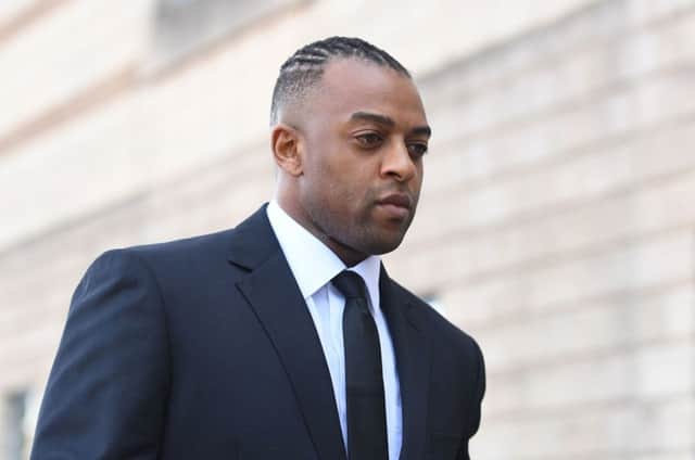 Former JLS star Oritse Williams arrives at Wolverhampton Crown Court where he is due to go on trial charged with raping a woman after a concert. Picture: Joe Giddens/PA Wire