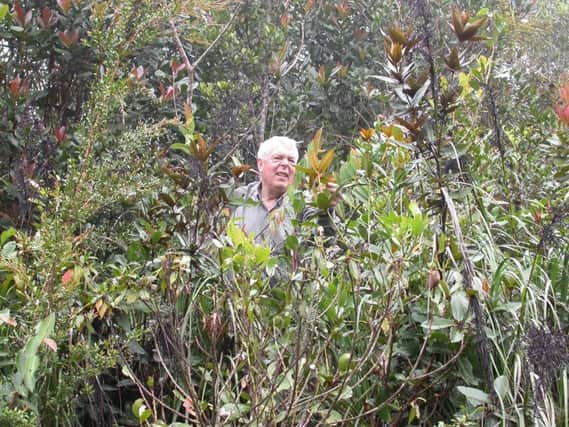 George Argent in his element, en route to Tenom, Malaysia, in 2007