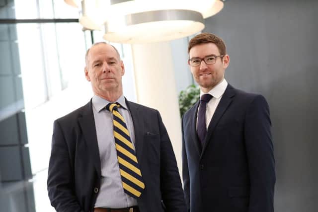 Kevin Murchie (left) and Chris Hunter of Graham + Sibbald. Picture: Stewart Attwood.