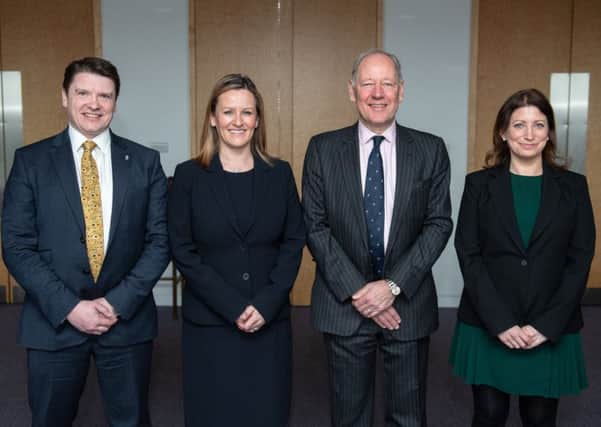 From left: Kenneth Pinkerton, legal director; Gillian Crandles, managing partner; Simon Mackintosh, chairman; and Jenny Younger, legal director of Turcan Connell. Picture: Julie Broadfoot