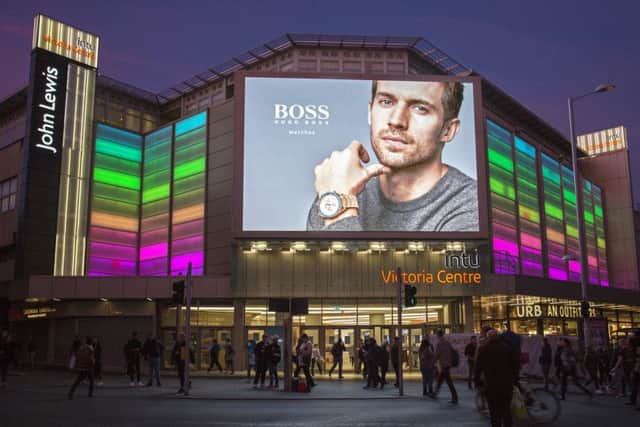 The business specialises in digital screens such as this one in Nottingham. Picture: contributed.