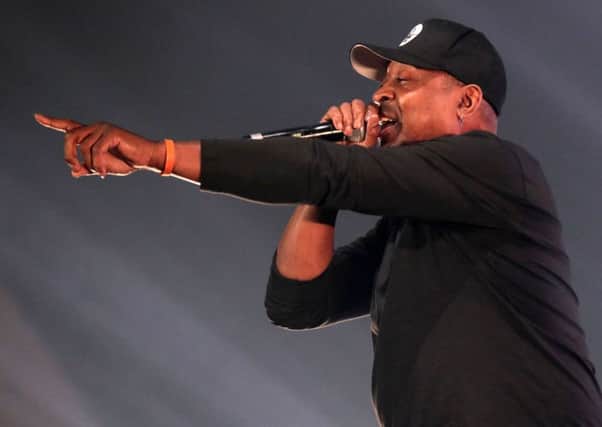 Chuck D of Public Enemy had plenty to say about politics and sectarianism besides providing a powerful set
Picture: James Shaw/REX/Shutterstock