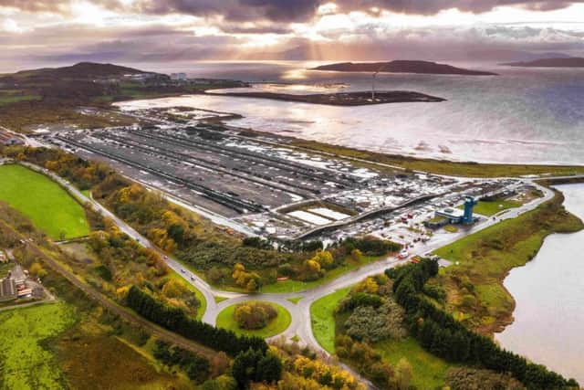 An aerial view of the Hunterston PARC development in North Ayrshire. Picture: Ant Clausen
