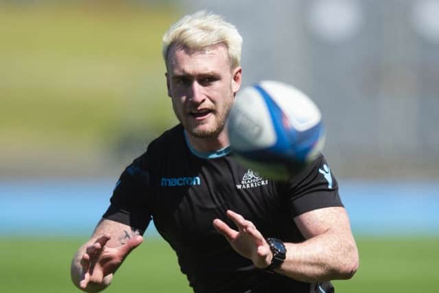 Stuart Hogg during a training session at Scotstoun ahead of the Pro14 semi-final against Ulster. Picture: Ross MacDonald/SNS/SRU
