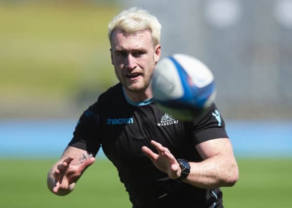 Stuart Hogg during a training session at Scotstoun ahead of the Pro14 semi-final against Ulster. Picture: Ross MacDonald/SNS/SRU