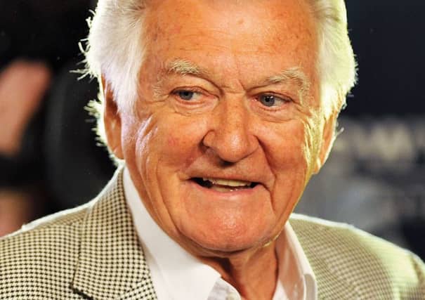 (FILES) In this file photo taken on October 28, 2012, former Australian prime minister Bob Hawke arrives to listen to the release of the Australian Government's White Paper on "Australia in the Asian Century" in Sydney. - Australia's longest-serving Labor prime minister Bob Hawke, died on May 16, 2019 aged 89, his wife announced. (Photo by Greg Wood / AFP)GREG WOOD/AFP/Getty Images