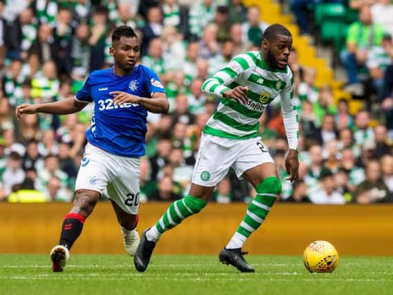 Olivier Ntcham in action against Rangers. Picture: SNS
