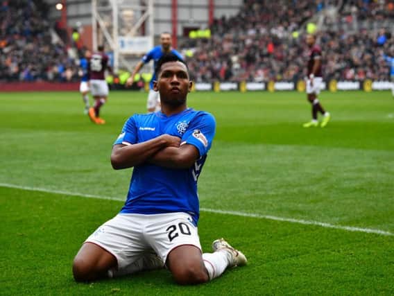 Alfredo Morelos has been axed from the Colombian squad by manager Carlos Queiroz. The striker has played just 26 minutes since being sent off against Celtic. Picture: Getty