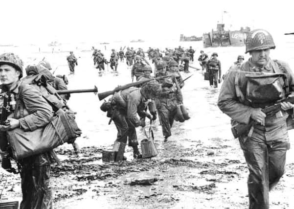 Allied forces storm ashore in Normandy on D-Day. Picture: Getty