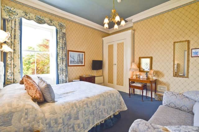 One of the 12 individually decorated, en-suite bedrooms at Farlam Hall