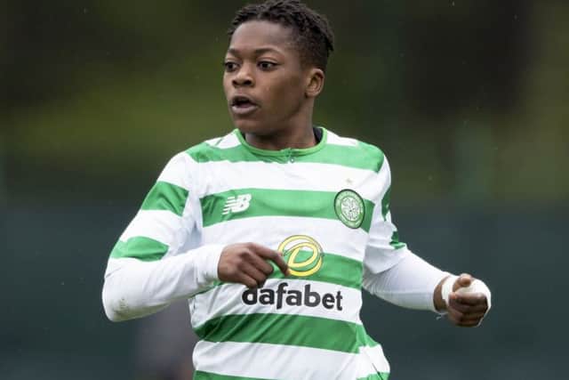 Karamoko Dembele turning out for Celtic reserves. Picture: SNS
