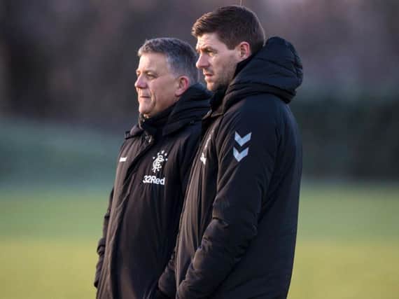 Rangers duo Steven Gerrard and Mark Allen are planning key signings at Rangers. Picture: SNS