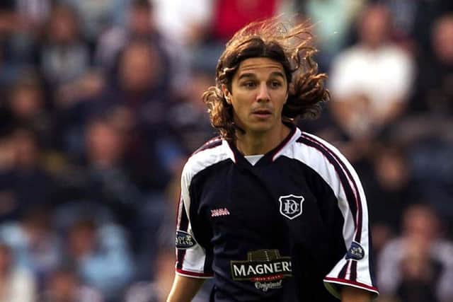 Midfielder who represented Racing Club, Boca Juniors and Independiente. Played 55 times for Dundee and after a short stint at Raith returned to South America. Ended his career with the excellently-named Deportivo MacAllister.