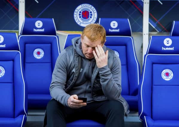Ibrox defeat is the one blemish on 
Neil Lennon's return to Celtic. Picture: Craig Foy/SNS