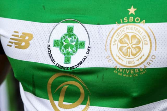 The Celtic Cross logo which will be worn by Celtic's players on Sunday. Picture: SNS Group