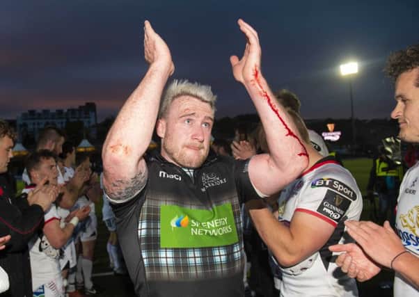 An emotional Stuart Hogg bids farewell to Scotstoun but he'll have one more game for Glasgow in the Pro14 final. Picture: Gary Hutchison/SNS