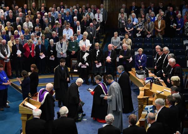 The General Assembly of the Church of Scotland has been held at the Mound in Edinburgh almost every year since 1560. Throughout the week-long event, the assembly examines its work and laws and makes decisions that affect the future of the Church. Picture: Jeff J Mitchell/Getty Images