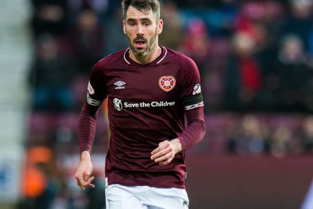Victory at Hampden would fulfil Michael Smith's wish to become a major part of Hearts history. Picture: SNS.