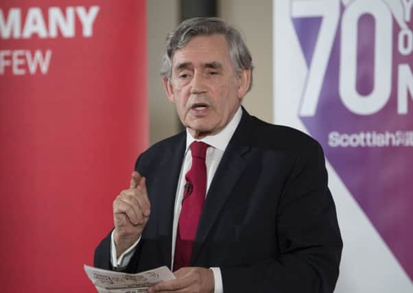 Gordon Brown has warned of 50 years of division ahead. Picture: John Devlin