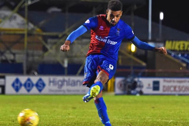 Nathan Austin scored seven goals for Inverness this season. Pic: SNS