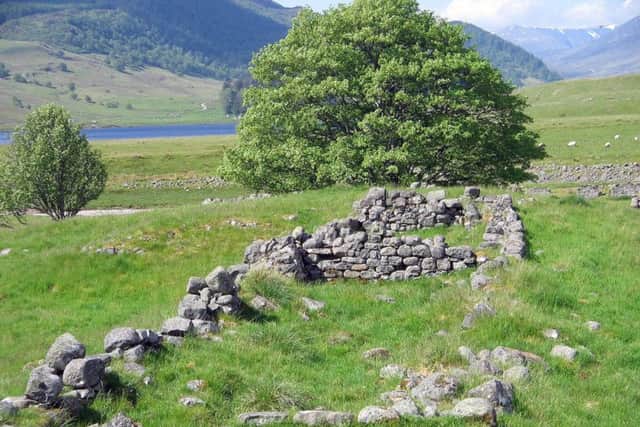 The last crofter at Crathie died in the early 1960s with the traces of the old buildings all that remain of the once-thriving township. PIC: Am Baile/Peter Scott.