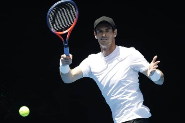 Andy Murray's rehab following hip surgery is going to plan, according to his brother Jamie. Picture: Kin Cheung/AP