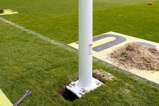 The foundation in place.
