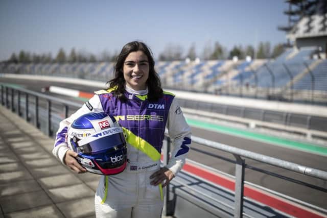 Jamie Chadwick now leads the race to bridge a 43-year gap and become the first female F1 driver. Picture: Getty