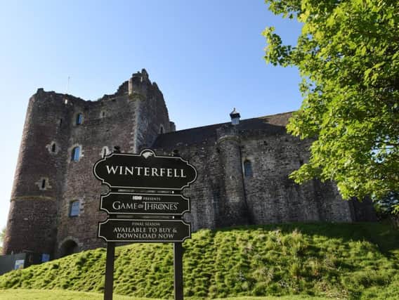Doune Castle in Stirlingshire was used as a location in the hit show Game of Thrones and has now been temporarily renamed as 'Winterfell' in its honour. PIC: Contributed.