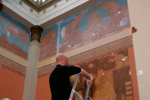Thomson's stencilling can now be seen throughout the property with a fundraiser now launched to conserve the original designs. PIC: NTS.