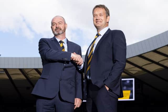SFA chief executive Ian Maxwell was delighted to secure the services of 
Steve Clarke. Picture: SNS