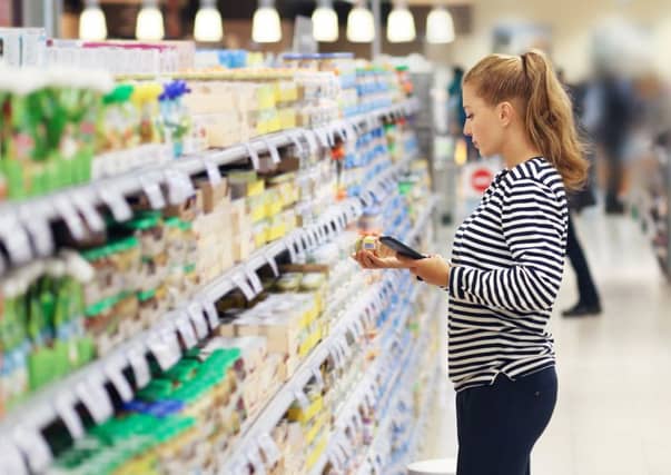 People using phones slow down and pick up more items.