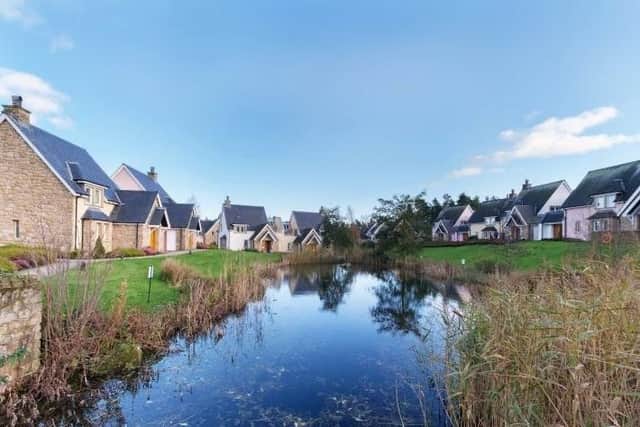 The lodge is part of a development in the Gleneagles Village in Auchterarder, Perthshire.
