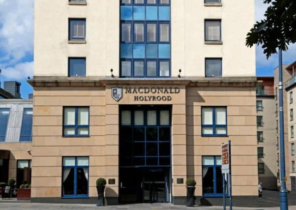 Macdonald Hotel
Holyrood
Edinburgh