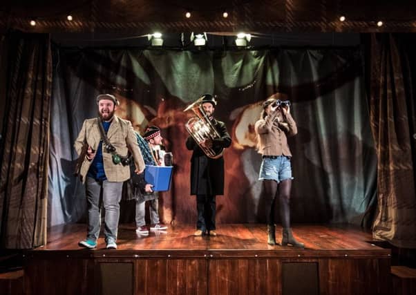 The cast of Stephen Bangs, Jo Freer, Christina Gordon, Reuben Joseph, Calum Macdonald, Billy Mack and Alasdair Macrae combine with the audience and a great deal of joie de vivre. PICTURE: JOHN DEVLIN