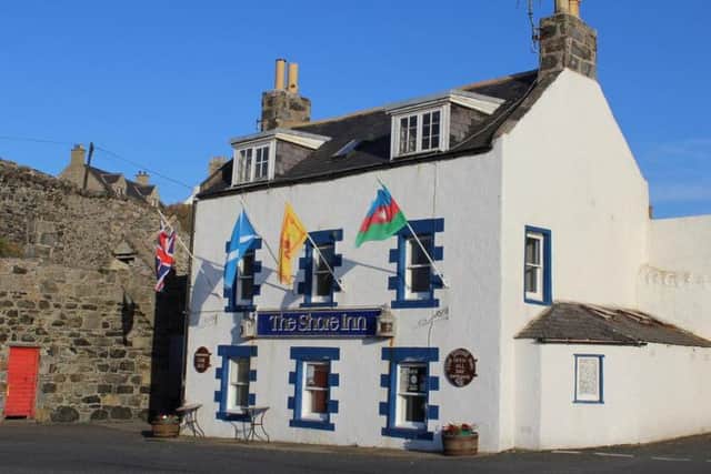 The pub sits right down in the villages ancient harbour and offers good range of beers. You can sit outside and enjoy views of one of the oldest harbours on the Moray Coast.