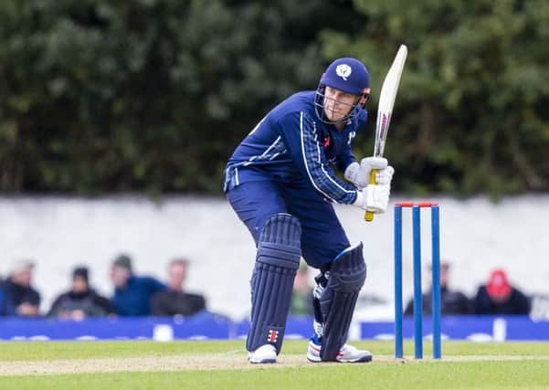10/05/19 ODI SERIES
SCOTLAND v AFGHANISTAN
THE GRANGE - EDINBURGH
Scoland's George Munsey steps up to bat