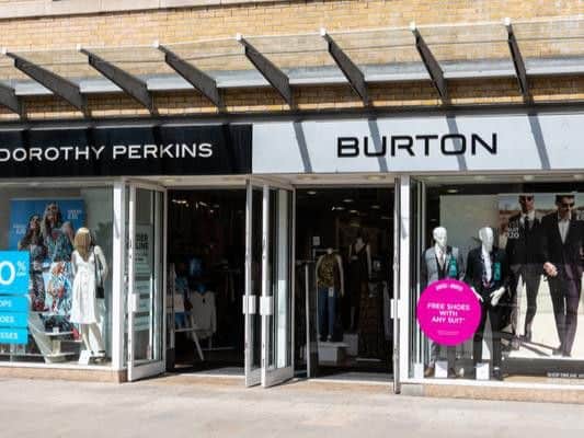 Among the closures are various Dorothy Perkins, Burton, Topshop and Wallis stores