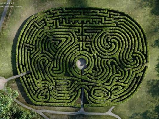 Created by a community of more than 5,000 people and formed of over 6,000 yew trees, this maze is a symbol of peace and reconciliation in Northern Ireland and if you make it to the middle you get to ring a special bell.