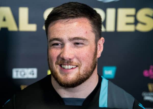 Zander Fagerson is celebrating the arrival of his baby daughter and hopes to be also toasting Pro14 glory this weekend. Picture: Ross Parker/SNS/SRU