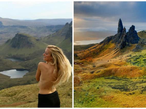 French tourist Lily Mika has made an appeal to find her lost camera that she left at a rest stop near Sligachan, Skye last week - which is packed full of topless photos of herself.