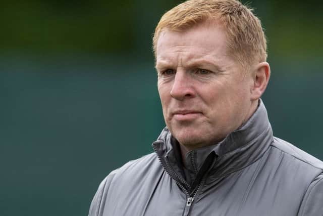 A pensive Neil Lennon oversees Celtic training ahead of the Scottish Cup final. Picture: Craig Foy/SNS