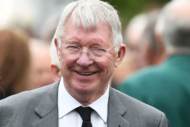 Sir Alex Ferguson saw Hearts lift three cups. Picture: John Devlin