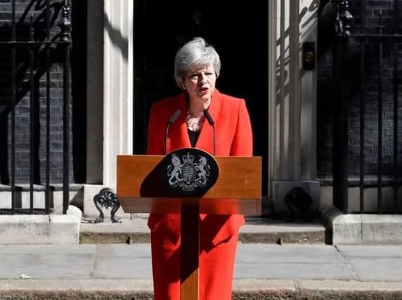 Prime Minister Theresa May announced her intention to resign