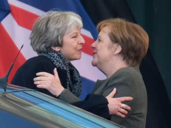 The German chancellor said she noted Mrs May's resignation with 'respect'. Picture: Getty