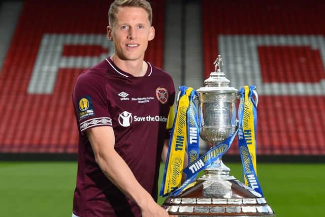 Club captain Christophe Berra hopes the cup final will be the first step towards more memorable years at Hearts. Picture: SNS.