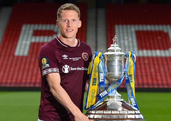 Club captain Christophe Berra hopes the cup final will be the first step towards more memorable years at Hearts. Picture: SNS.