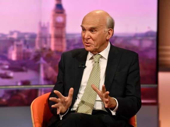 Sir Vince Cable appears on The Andrew Marr Show