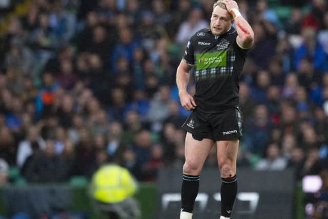 Glasgow Warriors Stuart Hogg looks dejected. Pic: SNS/Bill Murray