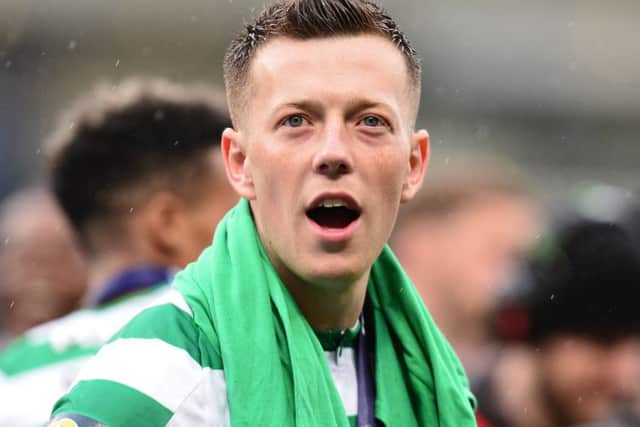 Callum McGregor says the Celtic players celebrated after reading about Neil Lennon's job offer on social media. Picture: Mark Runnacles/Getty Images